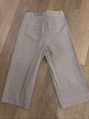 Talbots wide leg crop chomp.